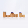 Conteneurs cosm&eacute;tiques personnalis&eacute;s &eacute;cologiques 5 ml 50 ml 150 ml 250 ml Conteneurs cosm&eacute;tiques Lotion pour le corps Huile Gommage corporel Pot de stockage en bambou