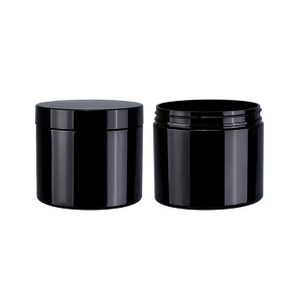Pots en plastique noirs ronds personnalis&eacute;s