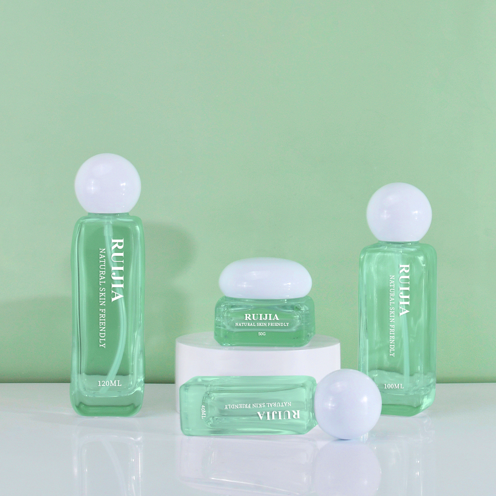 Kosmetische Creme-Lotion-Flasche aus Glas