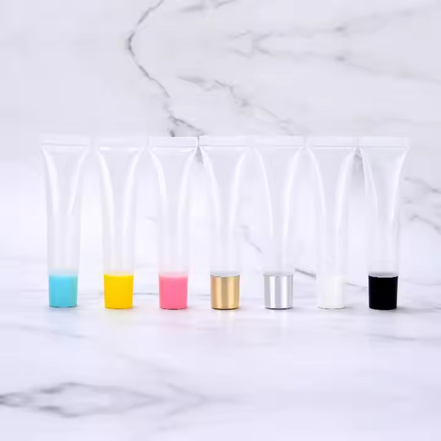 Tubos vac&iacute;os de brillo de labios, tubos transparentes recargables de 10ml para brillo de labios, loci&oacute;n de b&aacute;lsamo labial, m&aacute;s art&iacute;culos de tocador de viaje