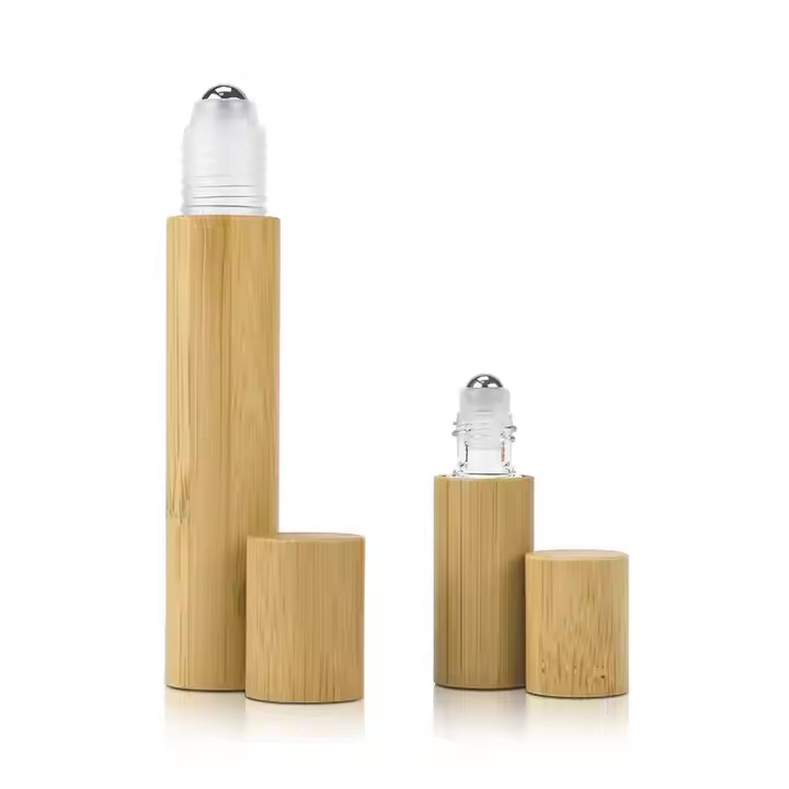 Bambu Ahşap Şişe &Uuml;zerinde Rulo