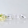 Envase de crema acr&iacute;lica de 5g, 15g, 30g, 50g, Vac&iacute;o claro, redondo, de doble pared, de pl&aacute;stico, para crema facial y ojos, paquete de cosm&eacute;ticos para el cuidado de la piel