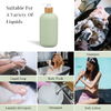 Yeşil HDPE 200ml 260ml 300ml 400ml 800ml 16oz Yumuşak Kozmetik Ambalaj V&uuml;cut Losyonu Plastik Şampuan Şişesi Kremi Kabı