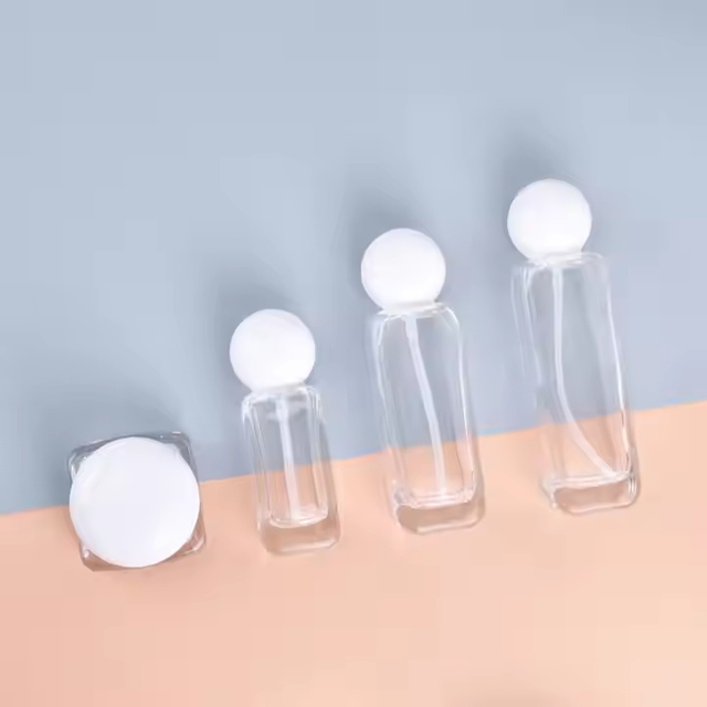 Glazen cosmetische roomlotionfles