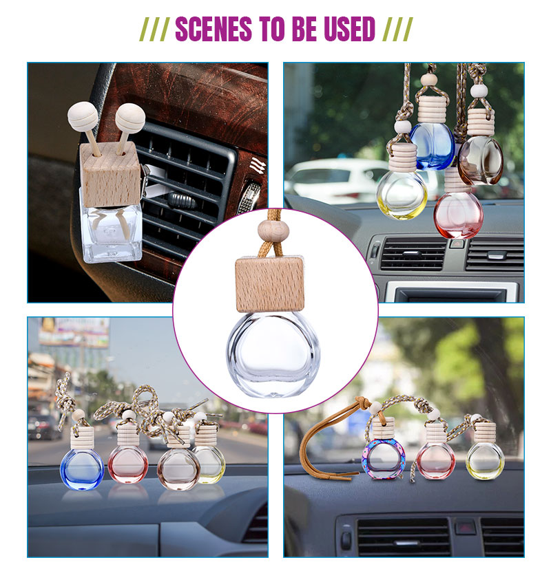Hangende auto luchtverfrisser auto diffuser fles