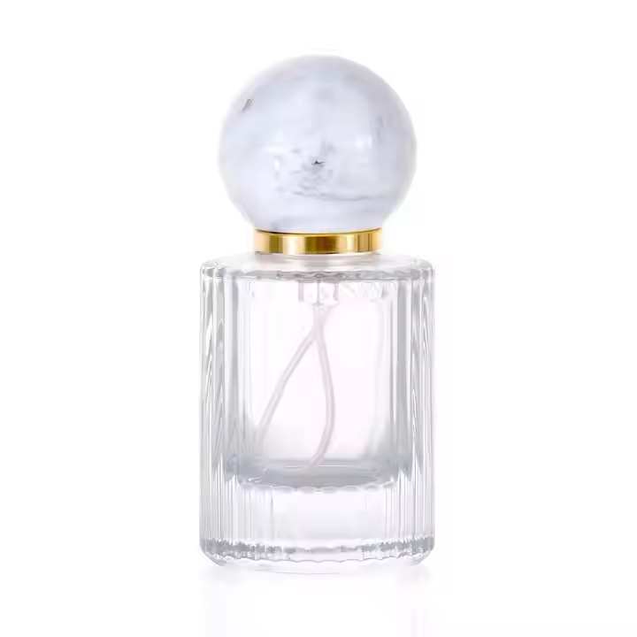 عطر عطر فارغ فاخر مخصص بخاخ شفاف 30 مل 50 مل زجاجة عطر زجاجية