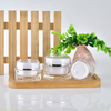 Envase de crema acr&iacute;lica de 5g, 15g, 30g, 50g, Vac&iacute;o claro, redondo, de doble pared, de pl&aacute;stico, para crema facial y ojos, paquete de cosm&eacute;ticos para el cuidado de la piel