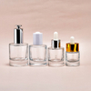 Lege Cosmetische 1oz 2oz 30ml 60ml clear Huidverzorging Parfum Serum Haar Essenti&euml;le Olie Druppelaar Glazen Fles