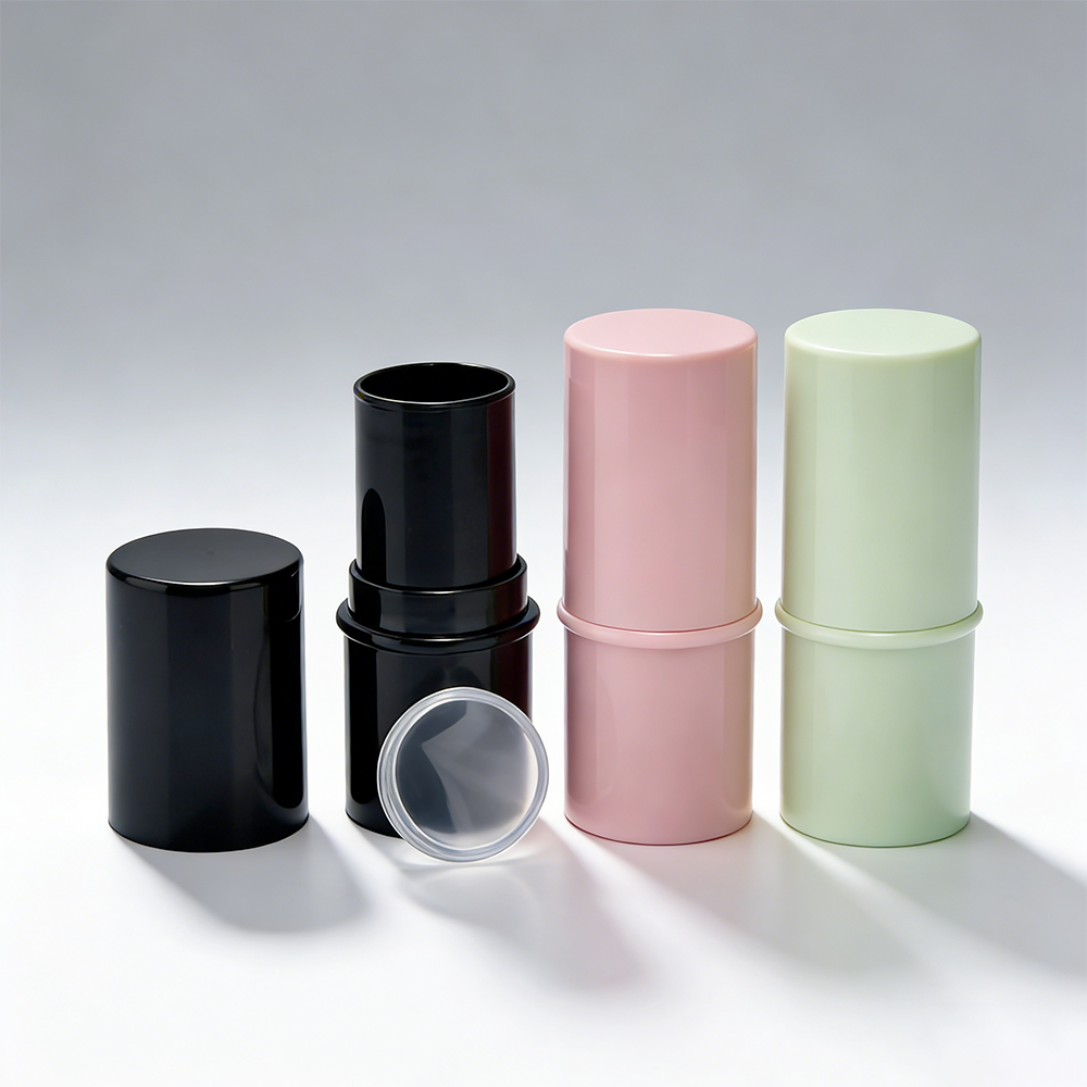 卸売ミニリップクリームチューブ 6 グラム容量空のプラスチック口紅ピンク、黒、白の色シリンダー形状日焼け止め消臭ボトルチューブ