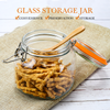 Glazen Opslag Mason Jar 500 ml 750 ml 1000 ml 1500 ml Cookie Pickles Keuken Voedsel Opslag Glazen Pot met Clip Deksel