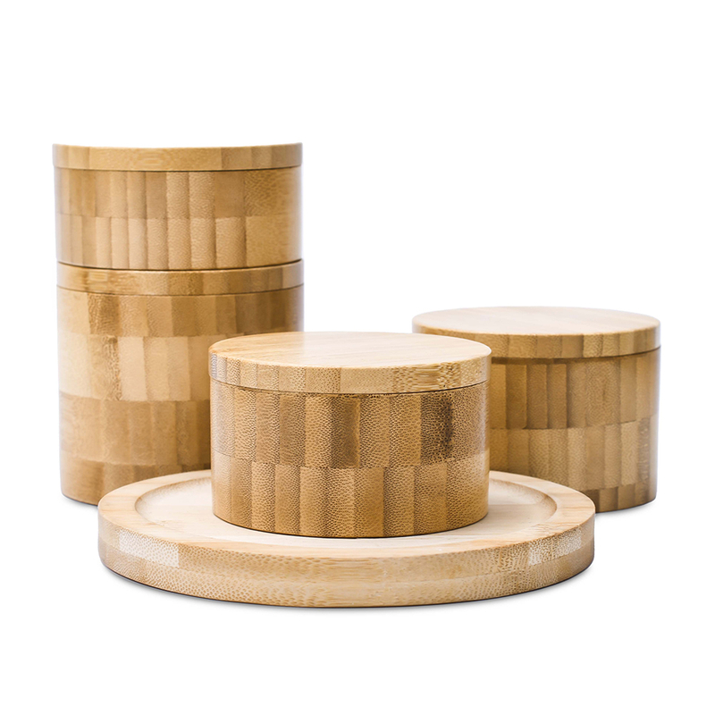 &Ouml;zelleştirilmiş Ahşap Bambu Banyo Tuzu Hediye Kutuları