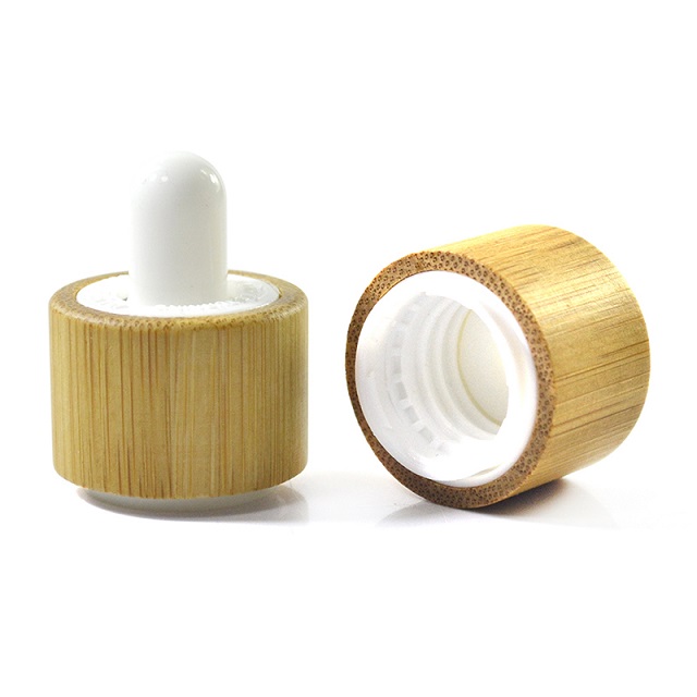 Tropfflasche aus Glas mit Bambusdeckel
