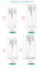 Toner-Make-up-Entfernerflasche aus Kunststoff