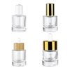 Lege Cosmetische 1oz 2oz 30ml 60ml clear Huidverzorging Parfum Serum Haar Essenti&euml;le Olie Druppelaar Glazen Fles