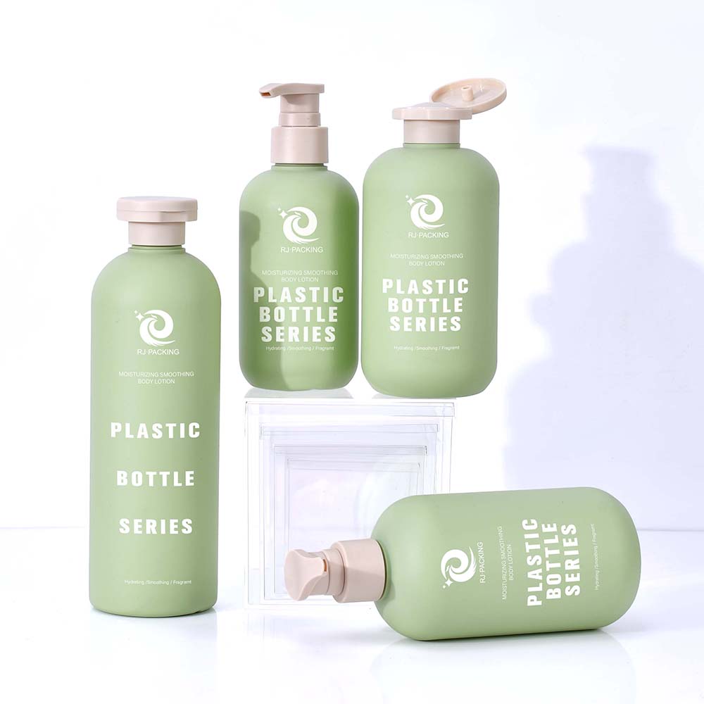 Bambu Kapaklı Plastik Şampuan Şişesi