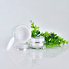 Envase de crema acr&iacute;lica de 5g, 15g, 30g, 50g, Vac&iacute;o claro, redondo, de doble pared, de pl&aacute;stico, para crema facial y ojos, paquete de cosm&eacute;ticos para el cuidado de la piel