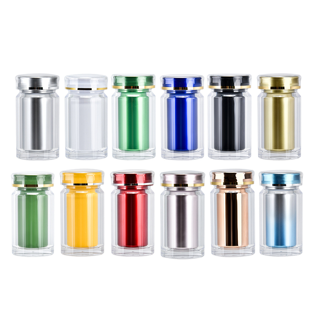 100ml aangepaste plastic supplement container matte plastic fles voor pil capsule vitamine medische snoep