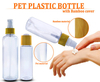 En stock 50 ml 100 ml 150 ml vide cosm&eacute;tique soins personnels parfum toner lotion emballage bouteille de pompe de pulv&eacute;risation de brume en plastique avec capuchon en bambou