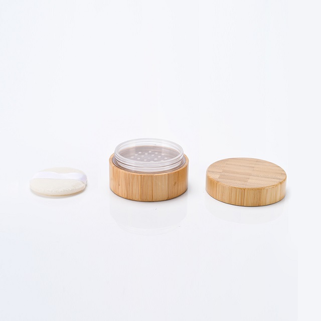 Conteneurs cosm&eacute;tiques personnalis&eacute;s &eacute;cologiques 5 ml 50 ml 150 ml 250 ml Conteneurs cosm&eacute;tiques Lotion pour le corps Huile Gommage corporel Pot de stockage en bambou