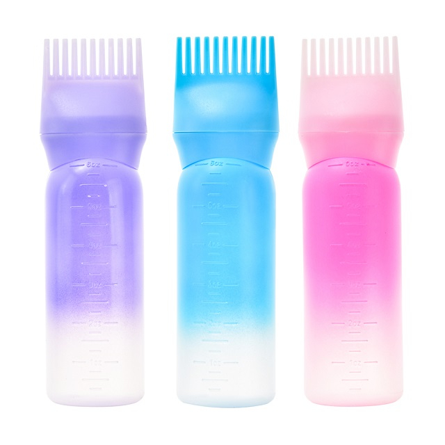 Applicateur de peigne &agrave; racines, bouteille d'huile capillaire de 6oz, vente en gros