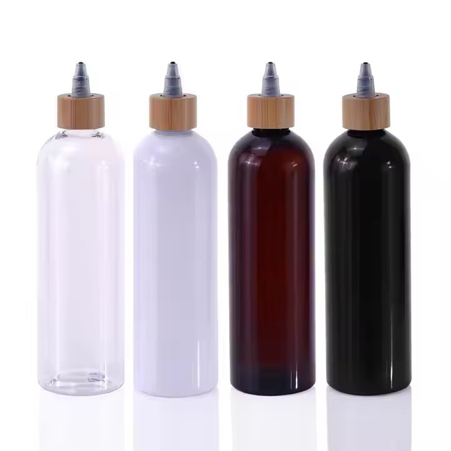 Bouteille applicatrice d'huile capillaire d'encre de peinture en plastique