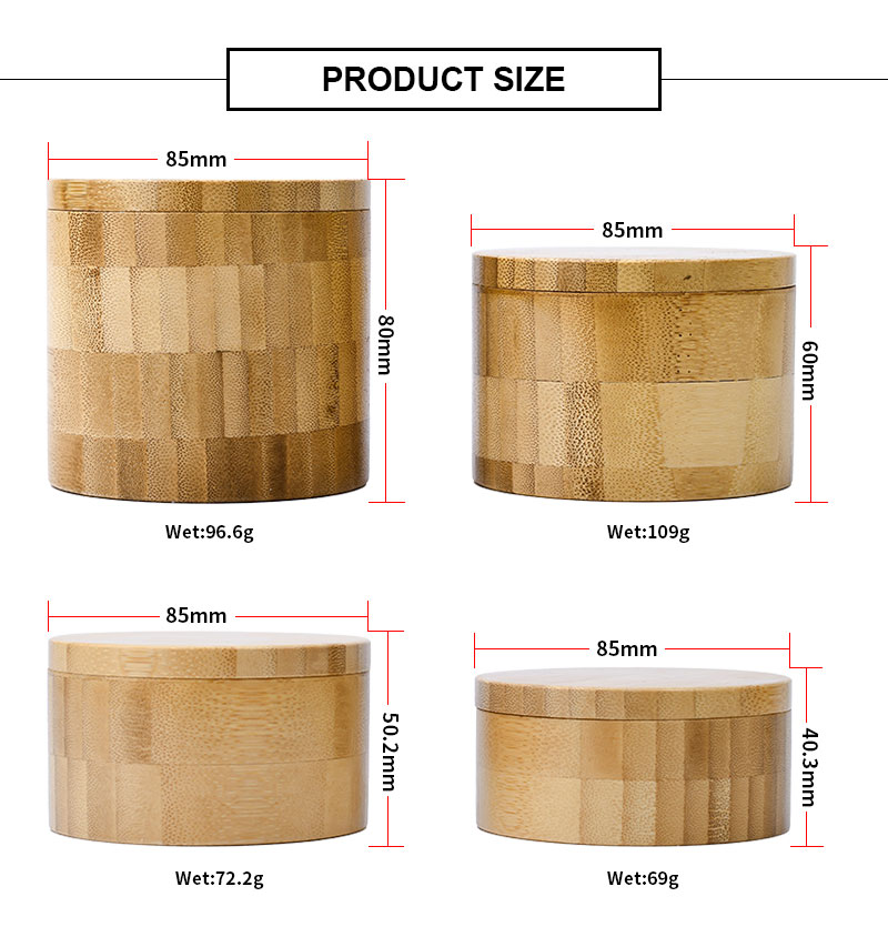 &Ouml;zelleştirilmiş Ahşap Bambu Banyo Tuzu Hediye Kutuları