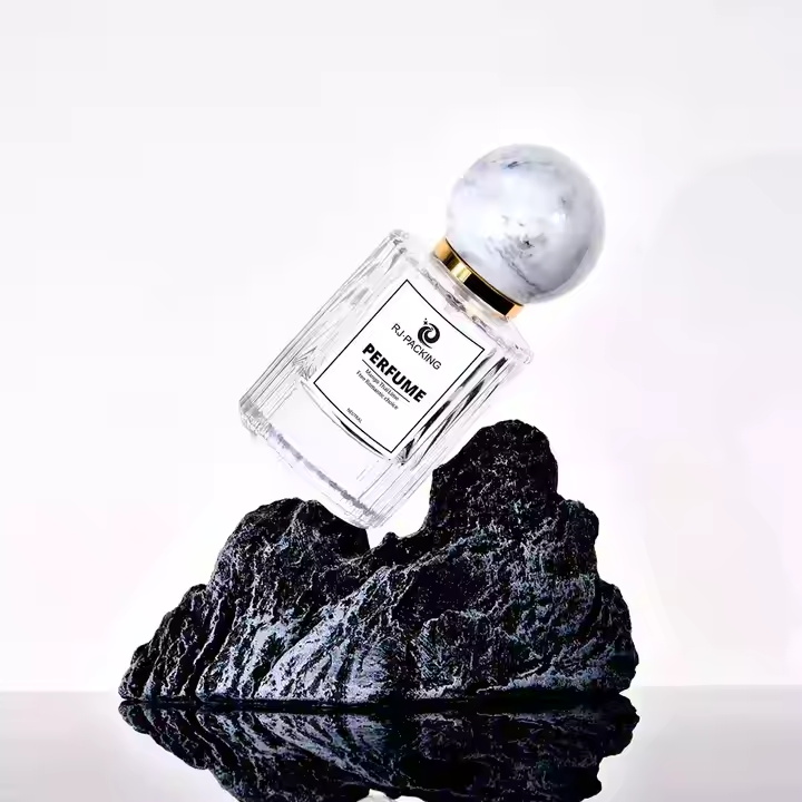 عطر عطر فارغ فاخر مخصص بخاخ شفاف 30 مل 50 مل زجاجة عطر زجاجية
