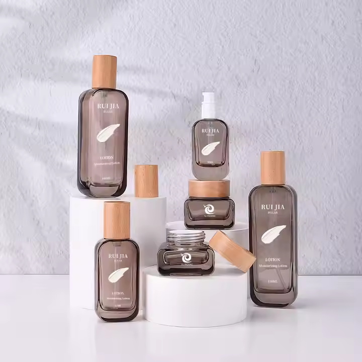 Bao bì chăm sóc da bằng kính logo tùy chỉnh
