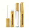 솔을 가진 6ml 7ml 대나무 입술 광택 관을 포장하는 환경 친화적인 화장품