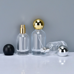 30ml 50ml Boş Parf&uuml;m Şişesi Kozmetik Cam Sprey Parf&uuml;m Şişesi, Top Kapaklı