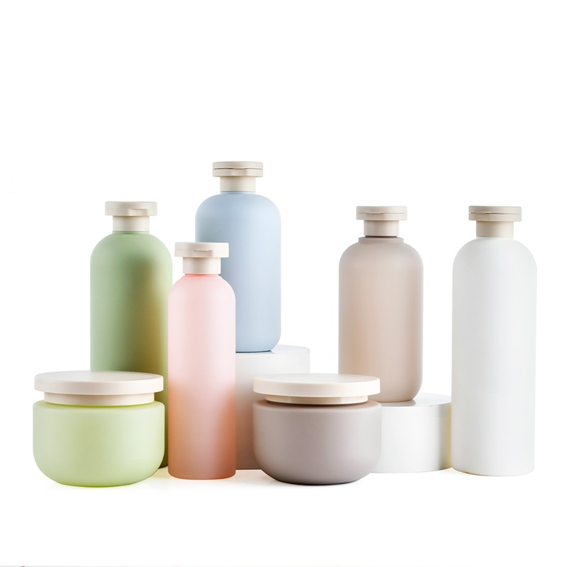 Yeşil HDPE 200ml 260ml 300ml 400ml 800ml 16oz Yumuşak Kozmetik Ambalaj V&uuml;cut Losyonu Plastik Şampuan Şişesi Kremi Kabı