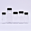 60ml 120ml 250ml PET Plastik İ&ccedil;ecek Suyu Şişesi Kare Şeffaf PET İ&ccedil;ecekler Plastik Meyve Suyu Şişesi Kapaklı