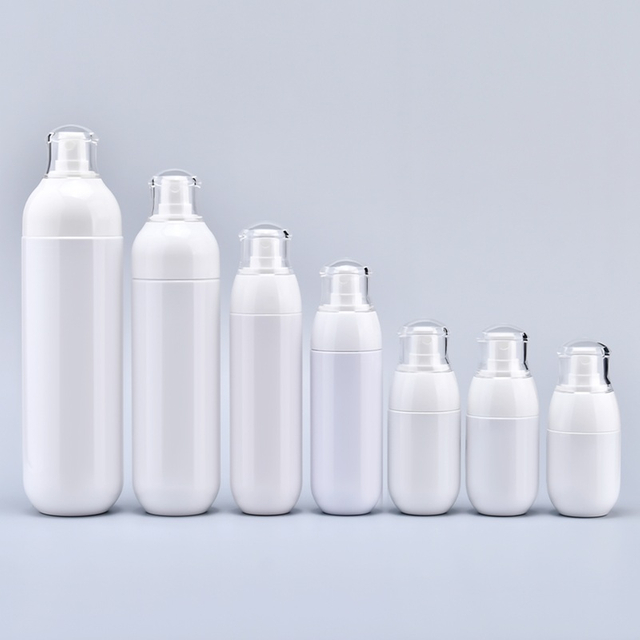 Beyaz PET Pompa Sprey Şişesi 50ml 60ml 80ml 100ml 200ml 300ml Esans Losyon Toner Cilt Bakımı İnce Mist Kozmetik Sprey Şişesi