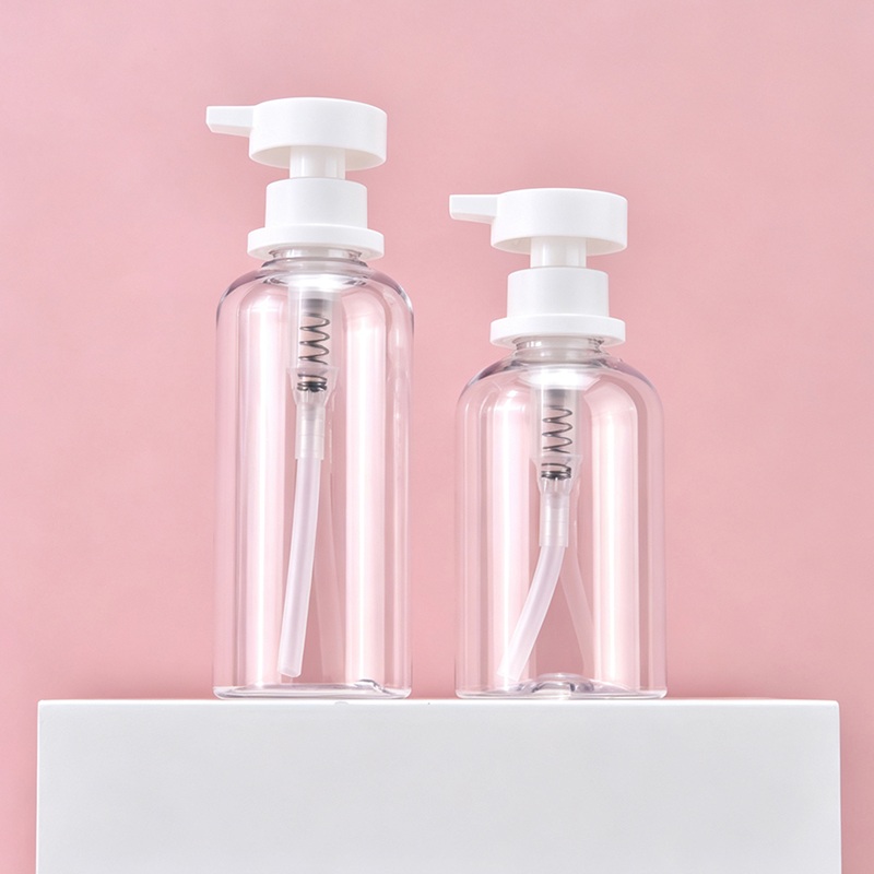 Amberkleurige lotionfles