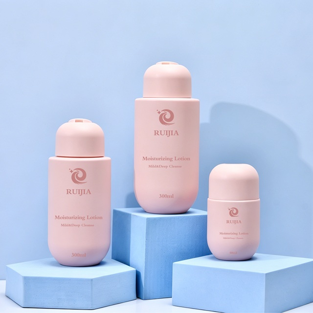 Leere 80 ml, 250 ml, 300 ml, 350 ml, 500 ml PE-Rundboden-Shampoo-Haarsp&uuml;lung, K&ouml;rperwaschlotion, Cremeflasche mit Klappverschluss
