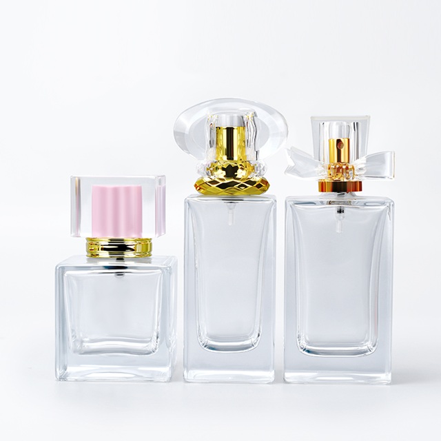 Aangepaste lege parfumgeurspray heldere 30 ml 50 ml 60 ml glazen parfumspuitfles