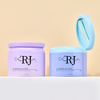 OEM roze plastic poederpot met magnetische lepel
