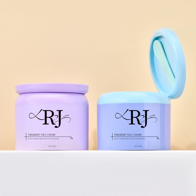 OEM roze plastic poederpot met magnetische lepel